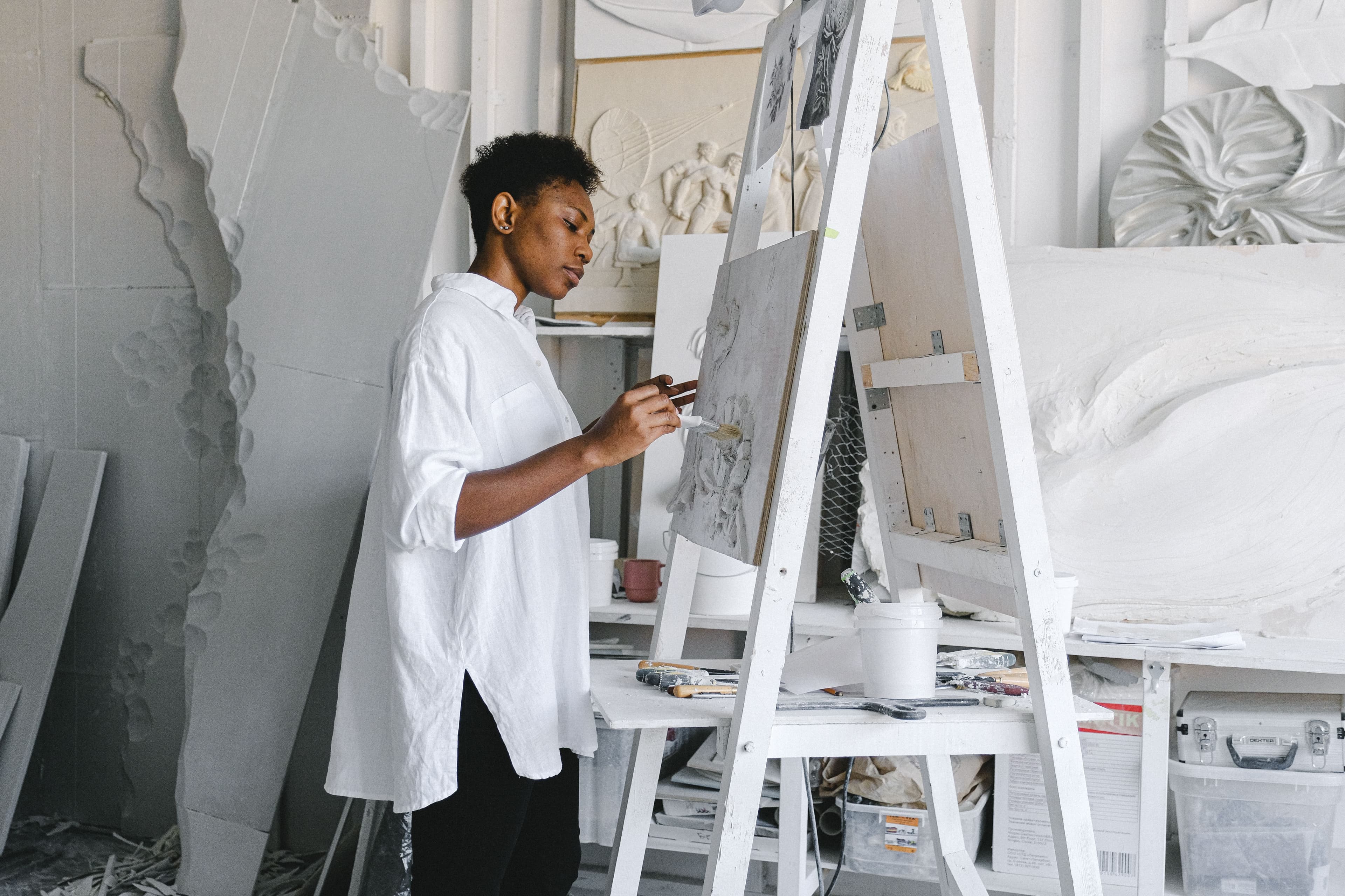 A creative professional at work